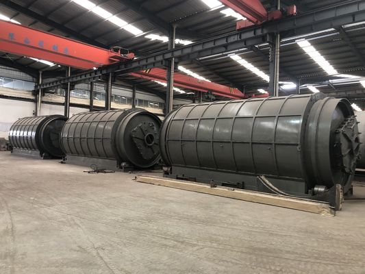 Steinkohlebetriebene Pyrolyse-Maschine für Abfallreifen Kunststoffölschlamm Aluminiumfolie