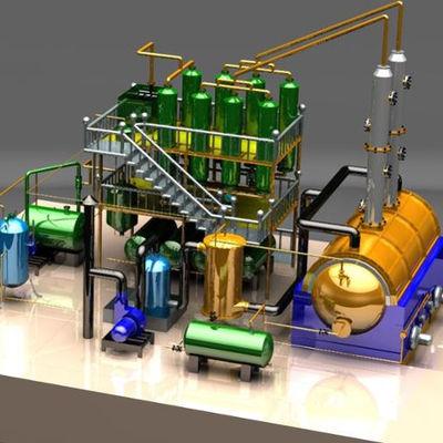 Abfälle der Energiebergbaubranche Reifen-Diesel-Destillationsmaschine mit einer Kapazität von 5-10 Tonnen