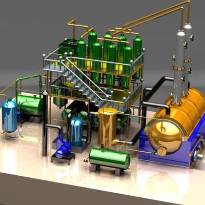 Dieseldestillationsanlage mit hohem LCO-Ausstoß 150 m2 Anlagegrundfläche und hohe Produktion