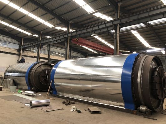Anlage zur Pyrolyse von Reifenabfällen mit 380V/50HZ Spannung und 20-30 Tonnen Kapazität