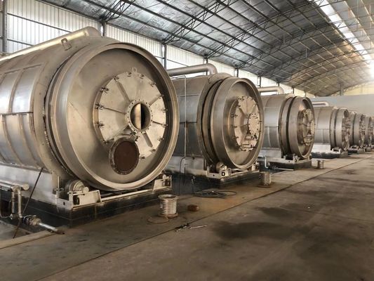 Top- Abfall aus Kunststoff Reifen Gummiöl Schlamm zu Energie Brennstofföl Maschine 30000 kg Gewicht