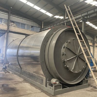 Recyclingreifen Reifen Plastiköl Schlamm Pyrolyse-Maschine mit COC-Zertifikat in Algerien