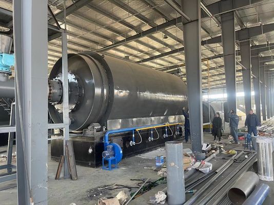 Recyclingreifen Reifen Plastiköl Schlamm Pyrolyse-Maschine mit COC-Zertifikat in Algerien