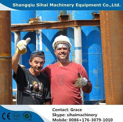 Energiebergbau 12 Tonnen Schrott Reifen Pyrolyse Anlage Q245R Kessel Stahlreaktor Material