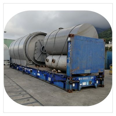Recycling von Erdgasbrennstoffen Abfallreifen in Brennstofföl Pyrolyse Anlage 2,6 m*6,6 m*18 mm
