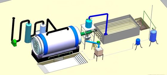 Reifenrecyclingmaschine Pyrolyse Abfallreifen zur Ölproduktion Ölrecycling