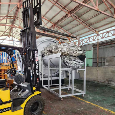 Direktheizung Abfallreifen Öl Pyrolyse Maschine Recyclinglinie 38 Tonnen Gewicht