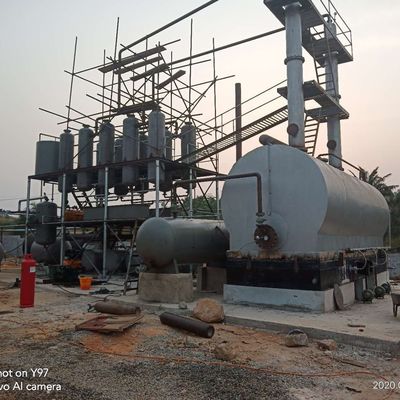 Verfärbungsmittel Pyrolyse Öl zu Dieselbrennstofföl Maschine für D1600*3500mm Rohstoff