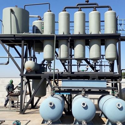 100000 kg Gebrauchtmotoröl zu Benzin raffinieren Diesel-Basisöl-Destillationsanlage